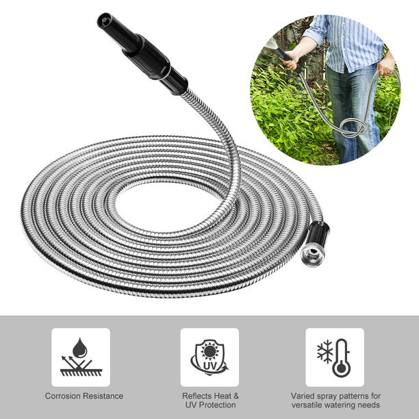 Details about  / Water Hose Nozzle Durable Easy Stainless Steel Garden Hose Nozzle Greenhouse For